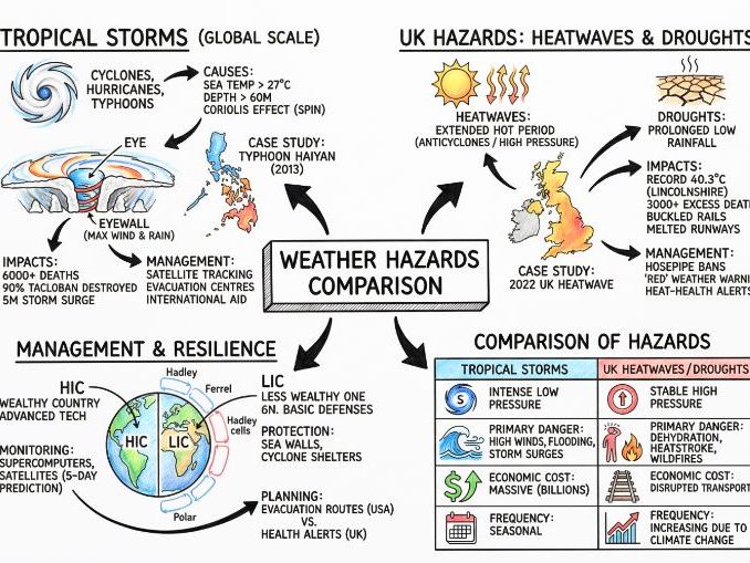 GCSE Geography Display Posters - 10 Revision Poster Set - Classroom Display