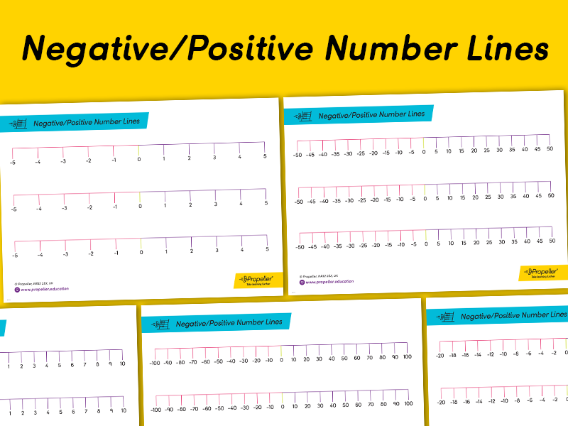 Number Line Printable Negative And Positive