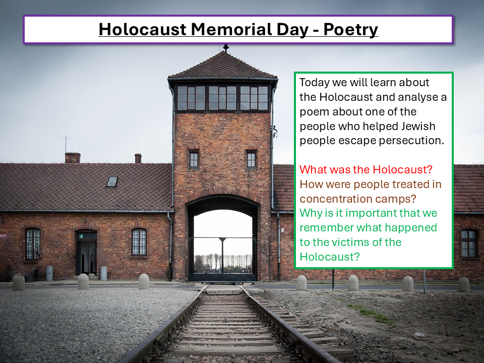 Holocaust Memorial Day English