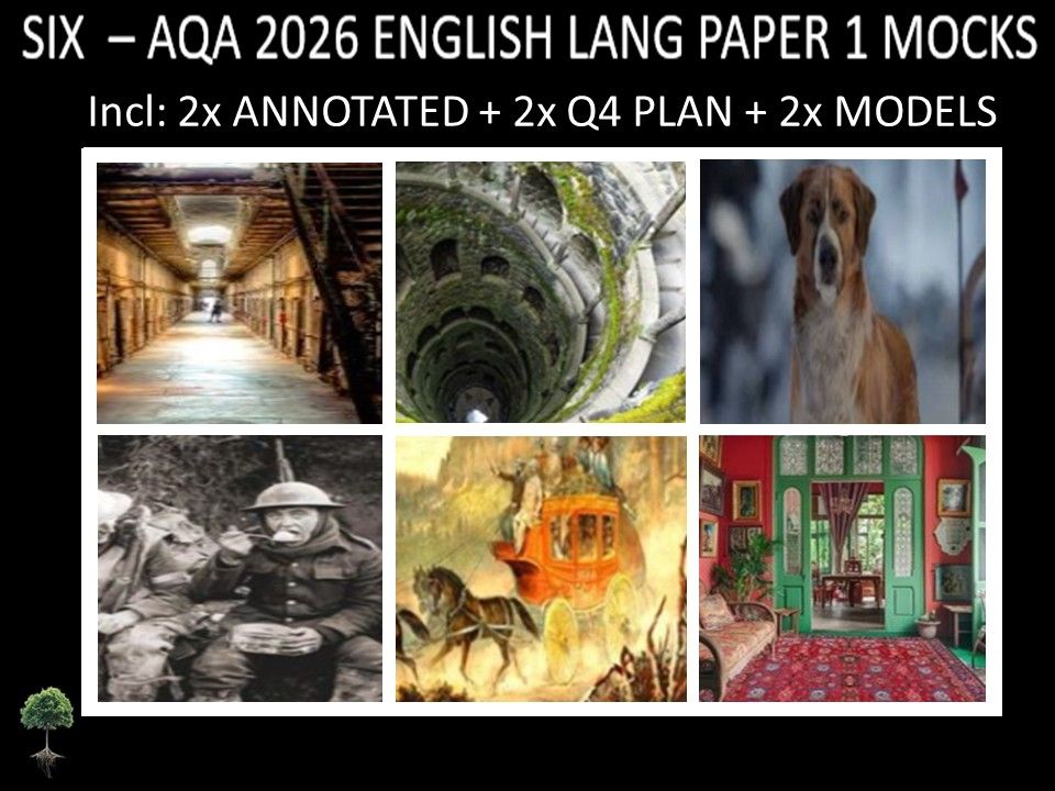SIX- AQA PAPER 1 | 2026 FULL MOCKS | ANNOTATED | Q4 PLAN | MODELS