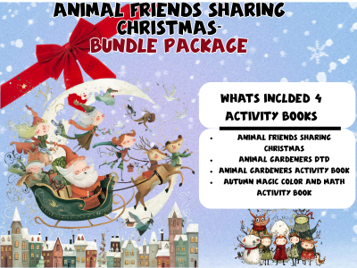 “Seasonal Animal Activity Bundle: Tracing, Drawing, Math & Holiday Fun”