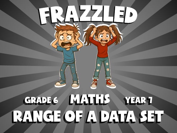 Range of a Data Set FRAZZLED Maths Game | No-Prep Year 7 Review Activity