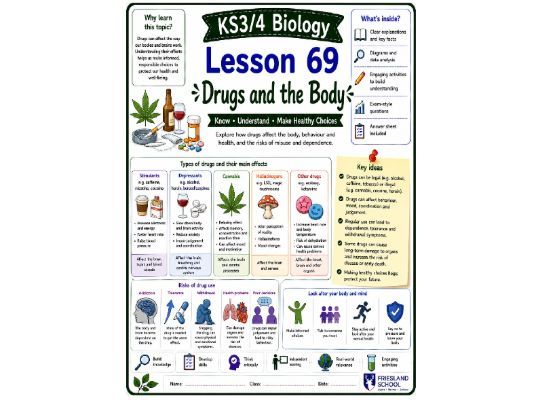 Drugs and the body cover lesson (L69) Biology