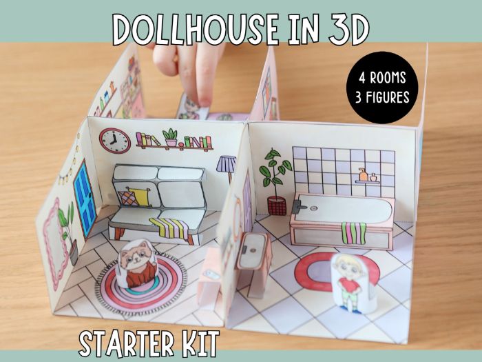 Dollhouse in 3D Craft - Starter Kit