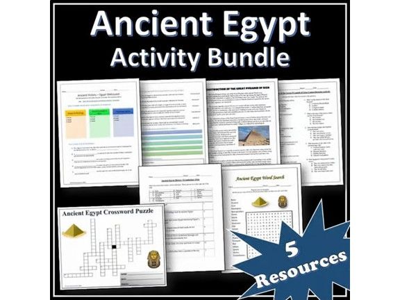 Ancient Egypt - History Activity Bundle | Webquest | Puzzles | EDITABLE