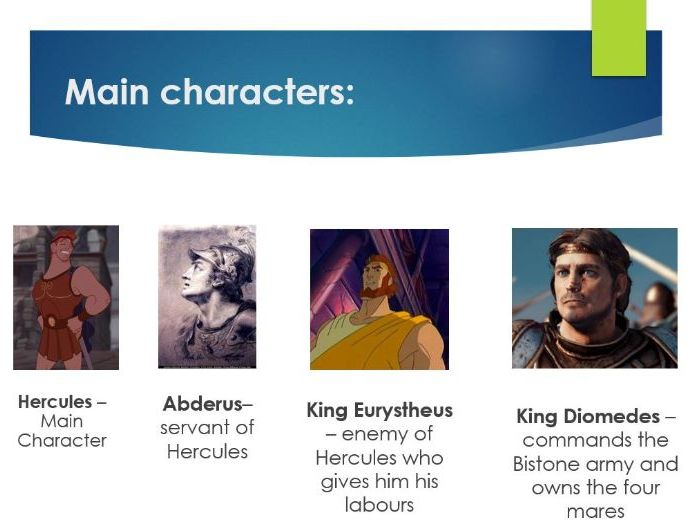 Myth Lesson - The Mares of Diomedes (Year 8)