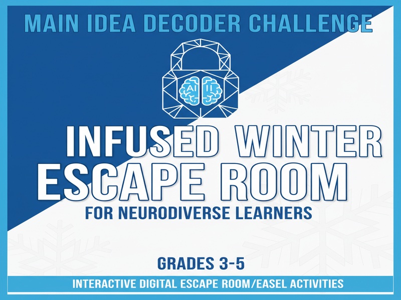 Main Idea Decoder Challenge: Infused Winter Escape Room for Neurodiverse Learners
