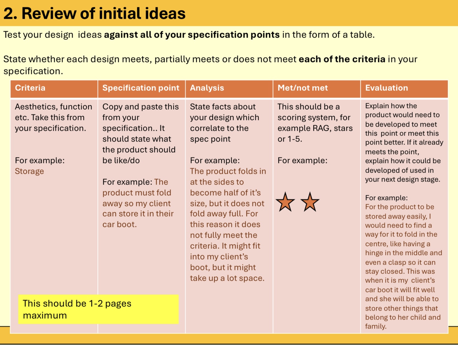 NEW Edexcel GCSE DT NEA 26/27- Full coursework help sheets for Teachers ...