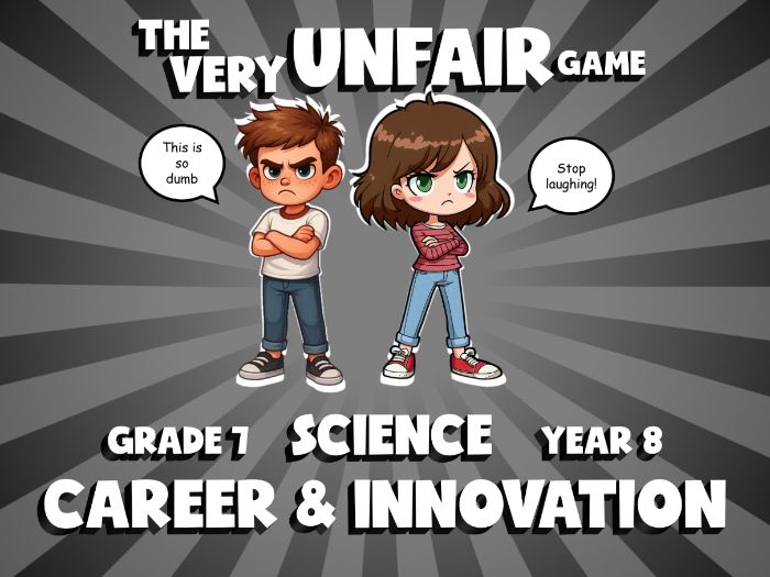 Career & Innovation VERY UNFAIR GAME | No-Prep Year 8 Science Review Activity