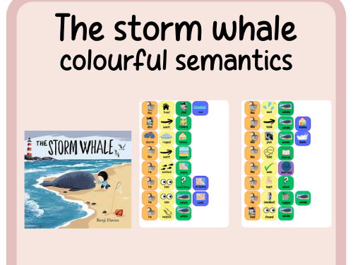 The Storm Whale- colourful semantics- build a sentence