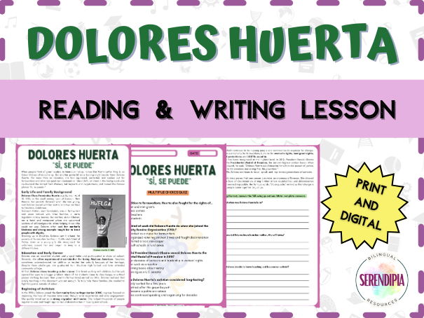 Dolores Huerta Biography Reading Comprehension NO PREP | Civil Rights Leaders Reading Comprehension