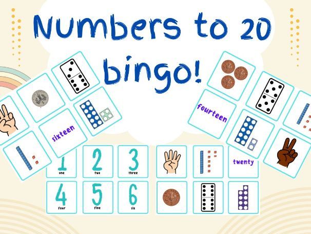 Number to 20 bingo