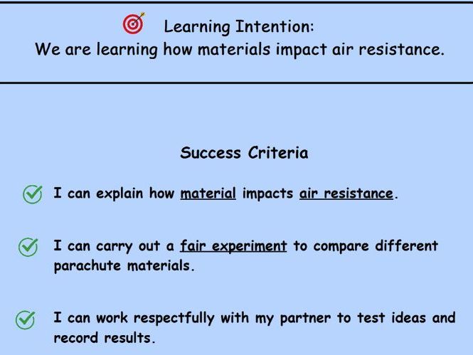 Forces Lesson 3 - Material and Air Resistance