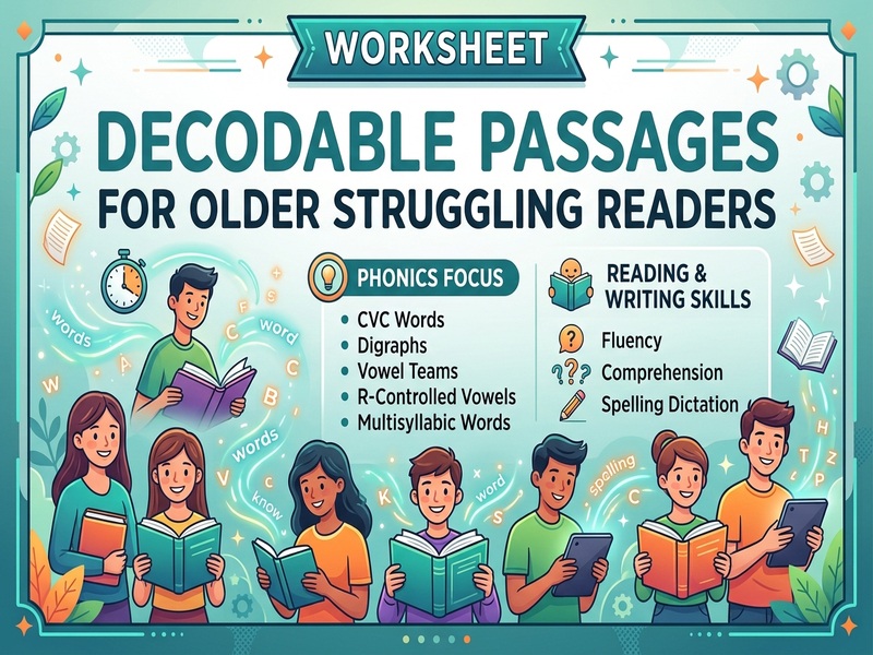 Decodable Passages for Older Struggling Readers
