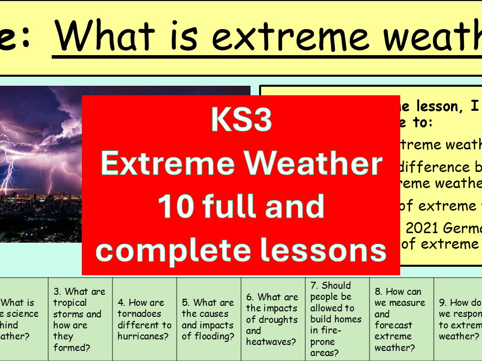 KS3 Extreme Weather