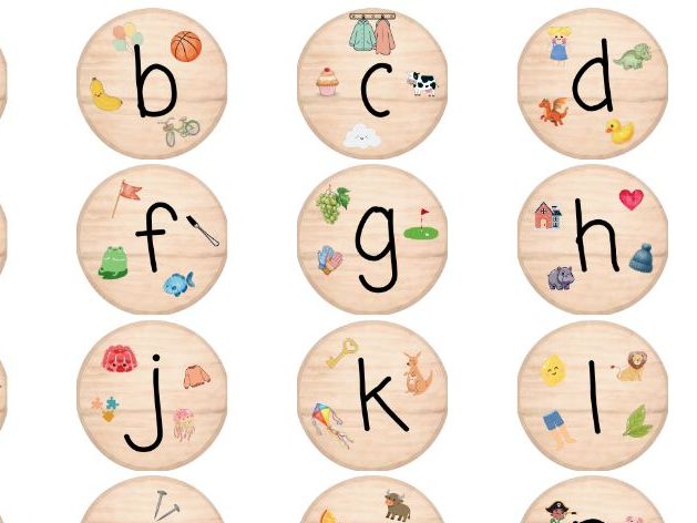 Phonics letter disks