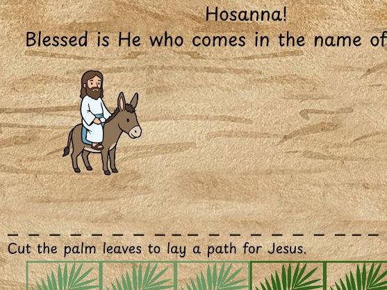 Lent - Palm Sunday - Cutting Activity