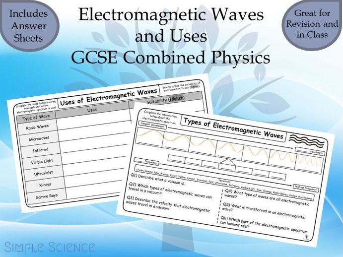 Electromagnetic Waves and Uses - GCSE Physics Worksheets