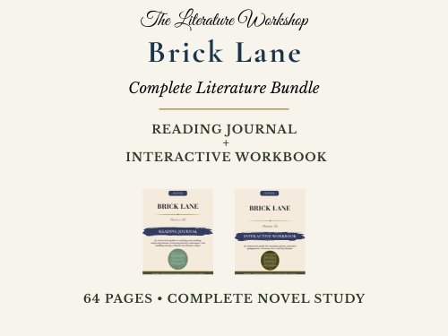Brick Lane Literature Study Bundle | Reading Journal & Interactive Workbook | Ali