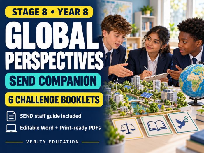 Global Perspectives Stage 8 — SEND Companion (All 6 Challenges)