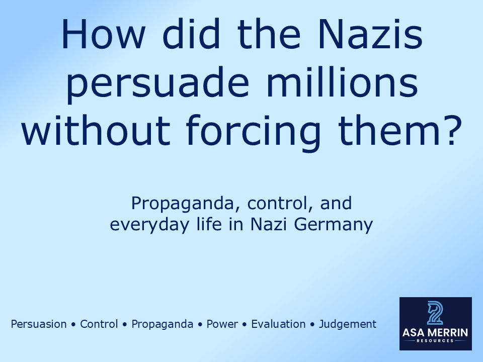 How did the Nazis persuade millions without forcing them? | Nazi Propaganda GCSE