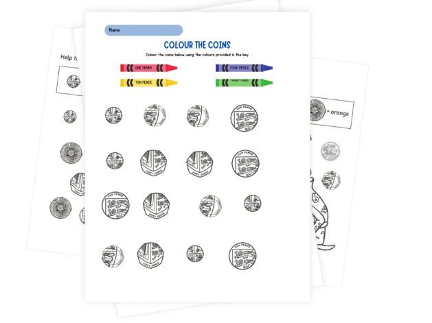 British Coins SEND Worksheets