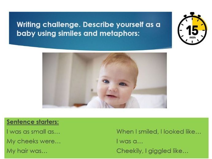 Autobiography Lesson - Similes and Metaphors (Year 7)