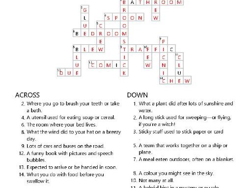 Puzzles using the ew,ue,oo and ic sound