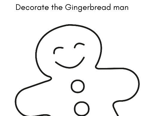 Gingerbread Man Pattern Activity