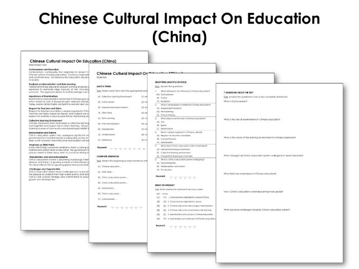 Chinese Cultural Impact On Education (China) | Teaching Resources