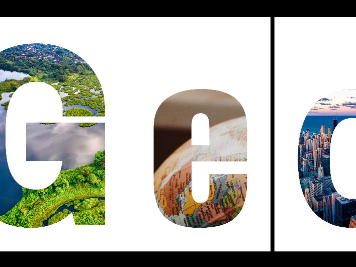 Geography display letters - lowercase letters