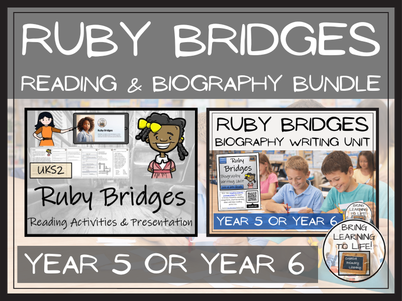 Ruby Bridges Reading Comprehension and Biography Bundle | UKS2