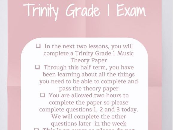 Grade 1 Music Theory Week 7