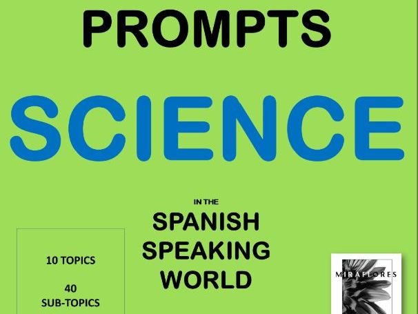 FREE BILINGUAL WRITING PROMPTS: SCIENCE in the SP speaking world