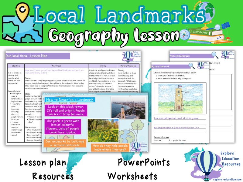Local Landmarks Describing Special Places - KS1 Geography Lesson