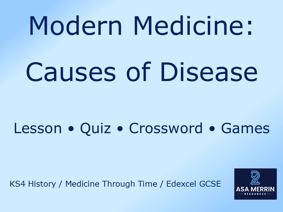 GCSE Medicine Through Time | Modern | Causes Bundle | Lesson, Quiz, Crossword & Games