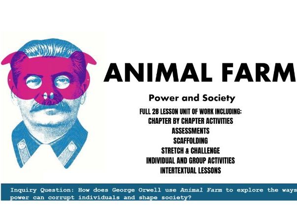 Orwell's Animal Farm - full 28 lesson unit of work with resources
