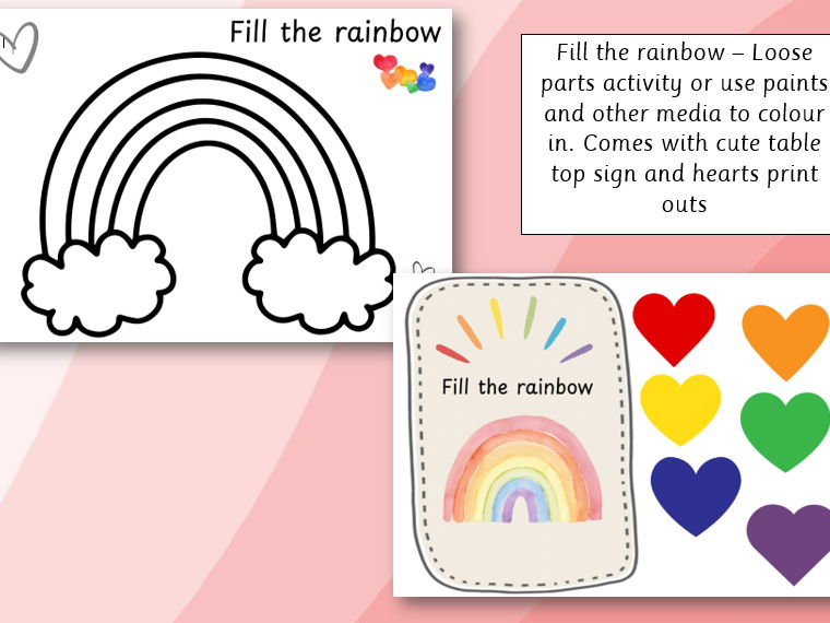 Fill the Rainbow- EYFS/KS1 Fine motor activity