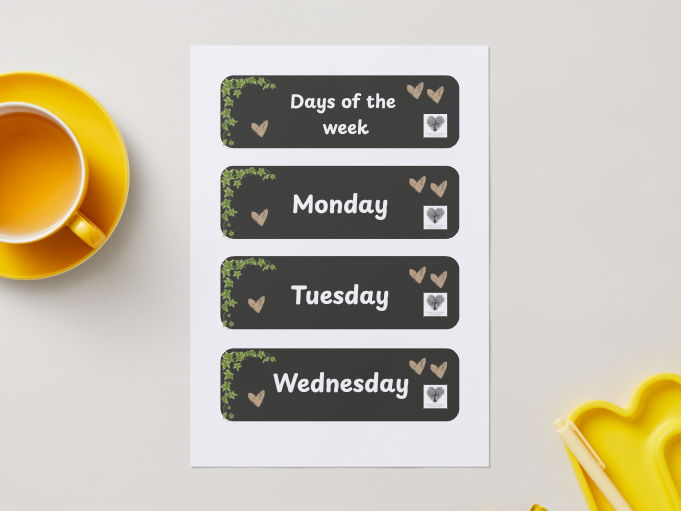 Days Of The Week - Ivy Range