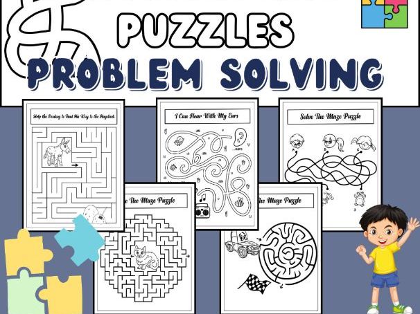 Fun & Challenging Maze Activities for Kids. Problem Solving, Printable Puzzles.