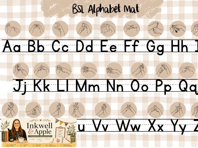 BSL Alphabet Mat | Letter Accuracy and Fingerspelling