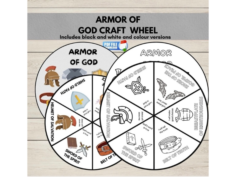Armor of God Story Wheel Craft | Ephesians 6:10–18 Bible Resource