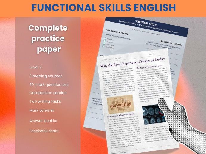 Functional Skills English Level 2: Complete Reading & Writing Exam Pack