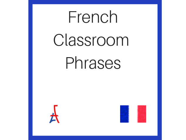 Free French Classroom Phrases