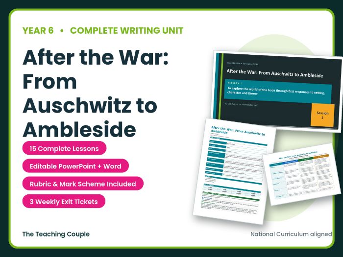 After the War: From Auschwitz to Ambleside | Year 6 English Unit