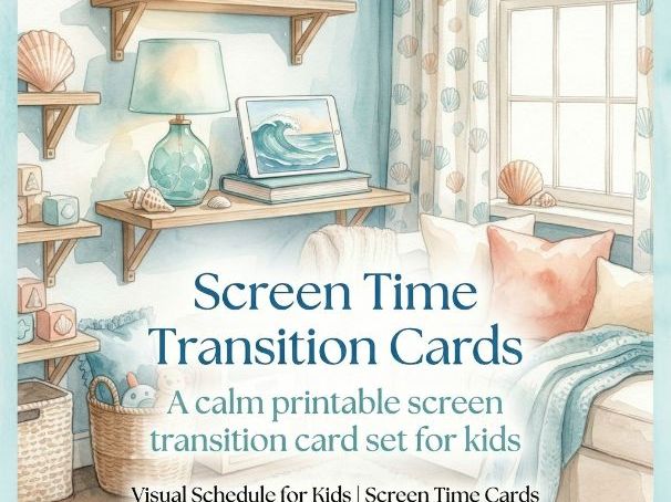 Screen Time Transition Cards
