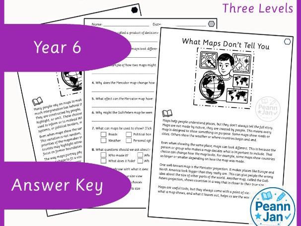 Year 6 Reading Comprehension - What Maps Don't Tell You