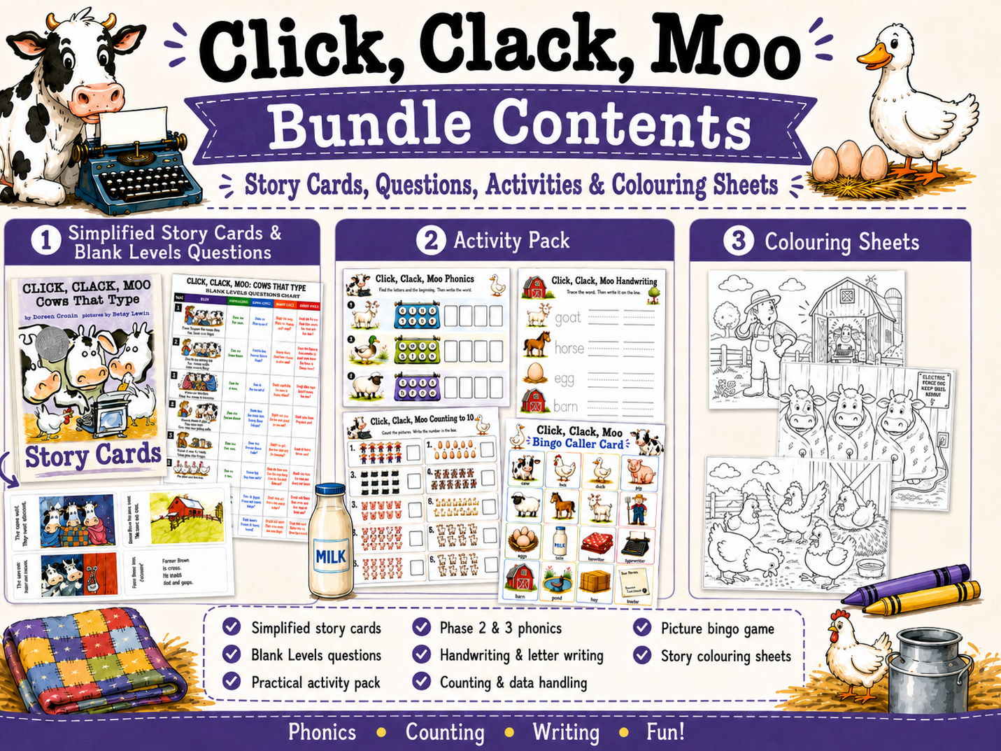 Click Clack Moo resource bundle