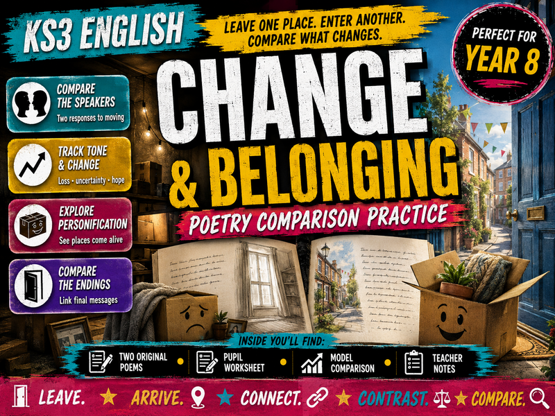 KS3 Poetry - Year 8 - Change and Belonging