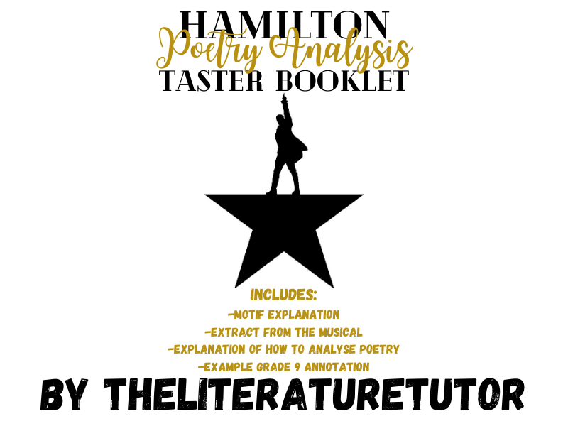 Home Learning: Hamilton Poetry Taster